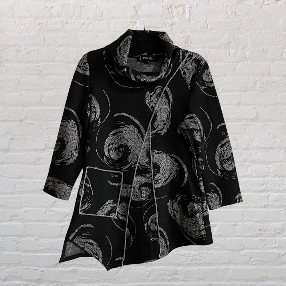92. MINKAS Cowl Neck Tunic - Ladies Small